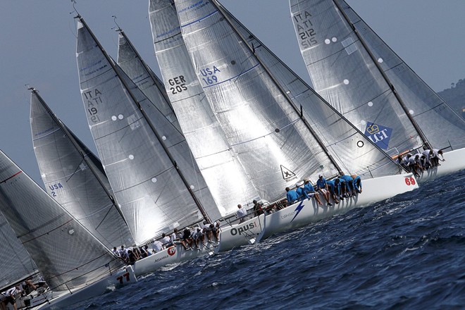 Melges 32 start of race two - Melges 32 World Championships 2011 © JOY / IM32CA http://melges32.com/